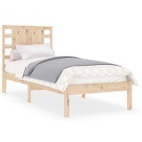 Cadru de pat single, 90x190 cm, lemn masiv