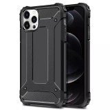Cumpara ieftin Husa iPhone 13 Pro Max Silicon Antisoc Negru Hybrid Armor, Techsuit