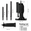 Adaptor Fierastrau Electric cu 3 Lame Metal Negru 150mm - Taiere Oscilanta, Hobby/Profesional