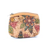 Portmoneu din pluta natural multicolor - Flowers