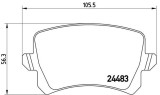 BREMBO P 85 108 PRIME LINE set placute frana,frana disc