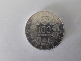 Austria 100 Schilling 1977 Argint are 22 gr,impecabila