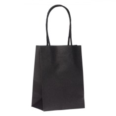 Sacosa Cadou, Kraft, Negru, Dimensiuni 10.8x6.4x14.6cm