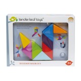Joc magnetic cu 8 piese din lemn, Designer Magblocs