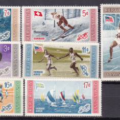 Dominicana 1958 sport olimpiada MI 660-667 MNH