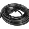 Prelungitor alimentare negru 10m 16A
