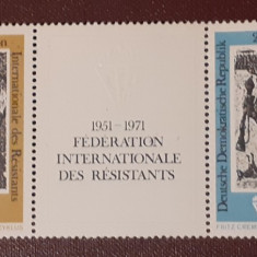 Germania DDr 1971, Mi 1680-81, F.I.R. 2V MNH