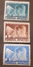 Romania 1936 trimiteri postale fondul aviatiei serie 3v mnh foto