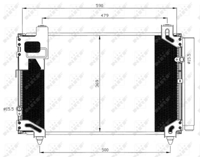 NRF 35596 EASY FIT Condensator, climatizare foto