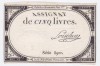 Bancnota asignat Franta 5 Livre 1793 - PA76 aUNC