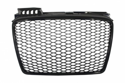 Grila Centrala AUDI A4 (B7) Facelift (2004-2008) RS4 Negru Lucios Performance AutoTuning foto