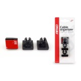 Set de 3 cleme din silicon pentru organizare cabluri, Amio