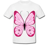 Cumpara ieftin Tricou &quot; Fluture roz &quot;