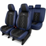 Huse auto premium 5 locuri Carguard Deluxe din piele ecologica si textil