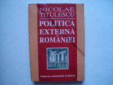 Politica externa a Romaniei (1937) - Nicolae Titulescu