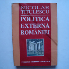 Politica externa a Romaniei (1937) - Nicolae Titulescu