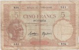 INDOCHINA Noumea Noua Caledonie 5 FRANCS FRANCI ND(1926) UZATA