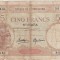 INDOCHINA Noumea Noua Caledonie 5 FRANCS FRANCI ND(1926) UZATA