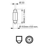 BEC FESTOON T10.5X43 5W SV8.5 12V SET 10 BUC PHILIPS 7899