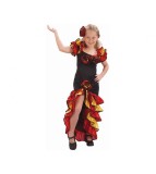 Costum carnaval copii dansatoare spaniola flamenco 5-6 ani ( 110/120 cm)