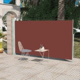 Copertină laterală retractabilă de terasă, maro, 160x300 cm