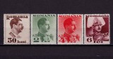 RO 1934 ,LP 108 ,&quot;Carol II fara &quot;POSTA&quot; &quot; serie cu urme de sarniera MLH