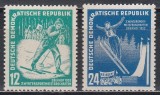Germania RDG 1952 - A 3-a ediție a Campionatului sporturilor de iarnă - Oberhof, Cota 16,50 EURO, MNH