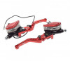 Set manete moto, frana si ambreiaj, hidraulic, culoare rosu Cod Produs: MX_NEW CNC90052R
