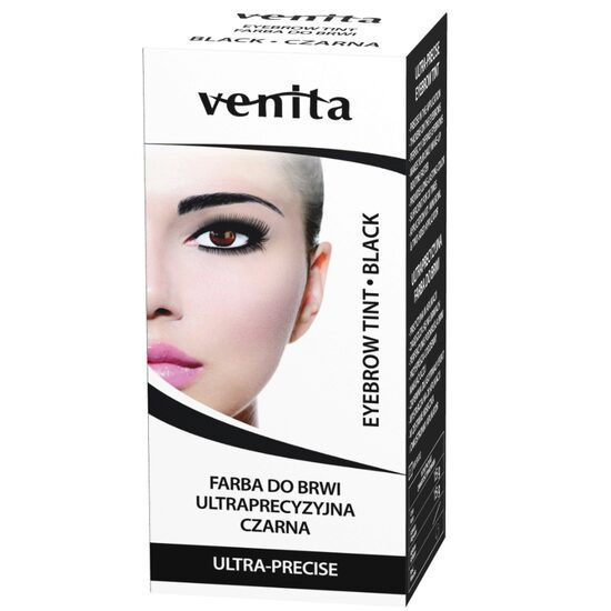 Vopsea de sprancene termo-sensibila, Ultra precizie, Venita, Negru, 15 g