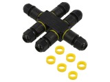 Conector Alimentare AC IP68 SHENZHEN GREENWAY M684S.3P.4-11MM Negru