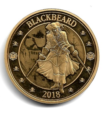 Marea Britanie - 2018 BLACKBEARD - Moneda/Medalie Comemorativa foto