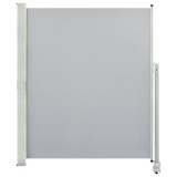 Cumpara ieftin Copertina laterala retractabila de terasa, gri, 160 x 300 cm