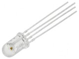 LED 5mm Convex Roșu/Verde/Galben 60&deg; - Temperatura de Funcționare: -30&divide;85&deg;C, Optosupply