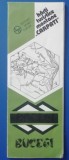 myh 12 - Harta turistica foarte veche - Muntii Bucegi - piesa de colectie