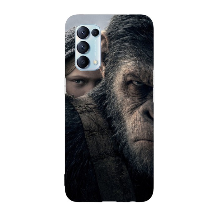 Husa compatibila cu Oppo A74 model Rise Of The Planet Of The Apes, Silicon, TPU, Viceversa