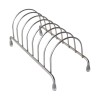 Scurgator pentru vase din metal, 7 spatii farfurii, crom lucios, 210 x 100 x 100 mm