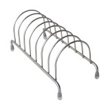 Cumpara ieftin Scurgator pentru vase din metal, 7 spatii farfurii, crom lucios, 210 x 100 x 100 mm