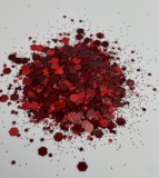 Sclipici Decorativ Rosu Inchis Erfello, 10g, Artizanat, Sclipici Chunky pentru Lumanari, Decoratiuni Casa, Non-toxic