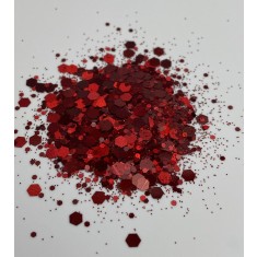 Chunky Glitter Dark Red