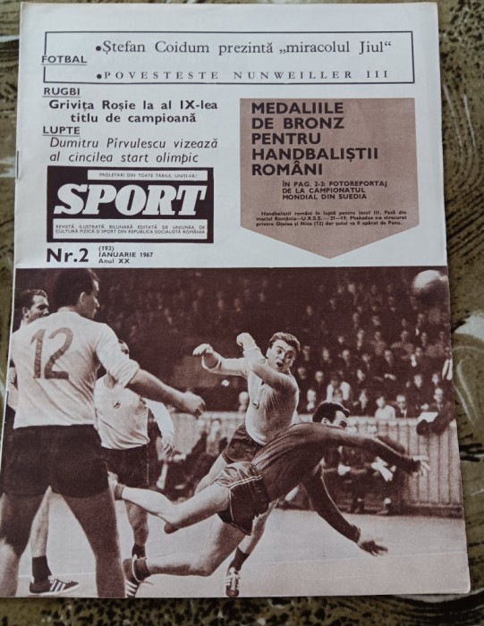 myh 110 - Revista SPORT - nr 2/ianuarie 1967