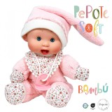Papusa cu roz corai Nines D Onil, Colectia Bebelusi moi, cu miros de vanilie, 26 cm (2024), Nines D&#039;onil