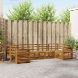 vidaXL Set Canapele Gradina 7 Bucati Lemn Masiv Acacia Design Modular Exterior Natural
