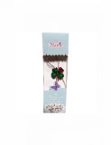 Martisor tip brosa cu model trifoi verde si buburuza pentru 1 si 8 martie