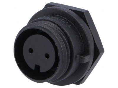 Conector Circular Soclu Mamă 2 PIN IP68 250V foto