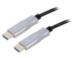 Cablu HDMI 2.0 Optic HDCP 2.2, 30m, Goobay