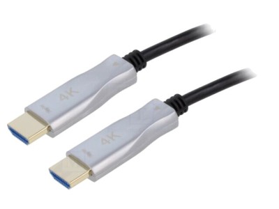 Cablu HDMI 2.0 Optic HDCP 2.2, 30m, Goobay foto