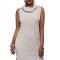 H524-18 Rochie scurta stil pulover tricotat cu guler inalt