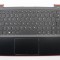 Carcasa superioara cu tastatura palmrest Laptop, Lenovo, Flex 4-1480 Type 80VD, 5CB0L45049, AM1JG000210, AM1JG000330, iluminata, neagra, layout UK