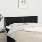 Cumpara ieftin Tăblii de pat, 2 buc., negru, 72x5x78/88 cm, textil