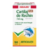 Cartilaj de Rechin Plus 740 mg cu vitamina C, 100 capsule, Walmark